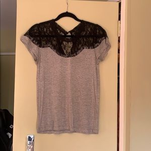 Lucca Couture T-shirt with lace